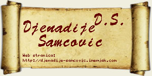 Đenadije Samčović vizit kartica